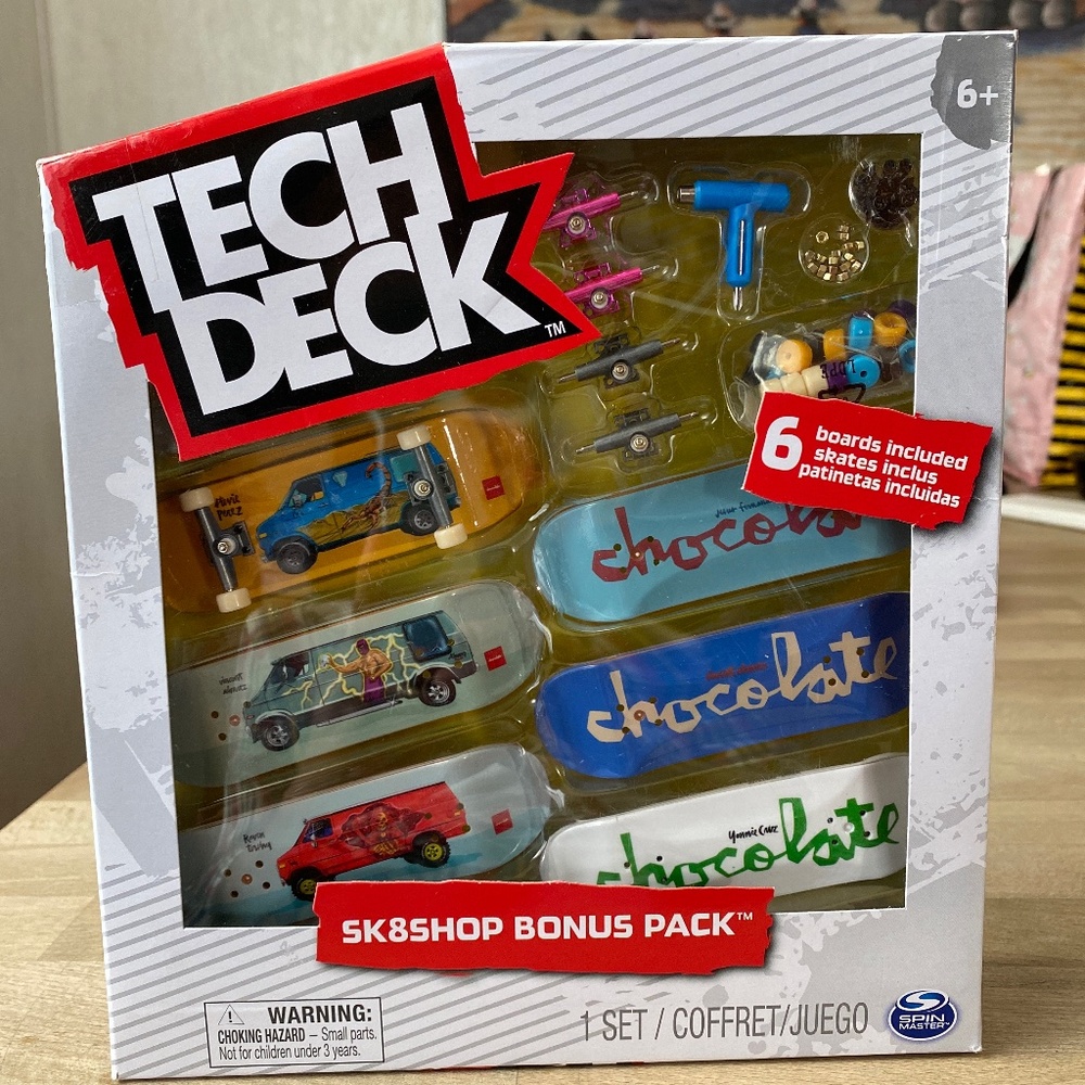 TechDeck sk8shop bonus pack 6 boards chocolate